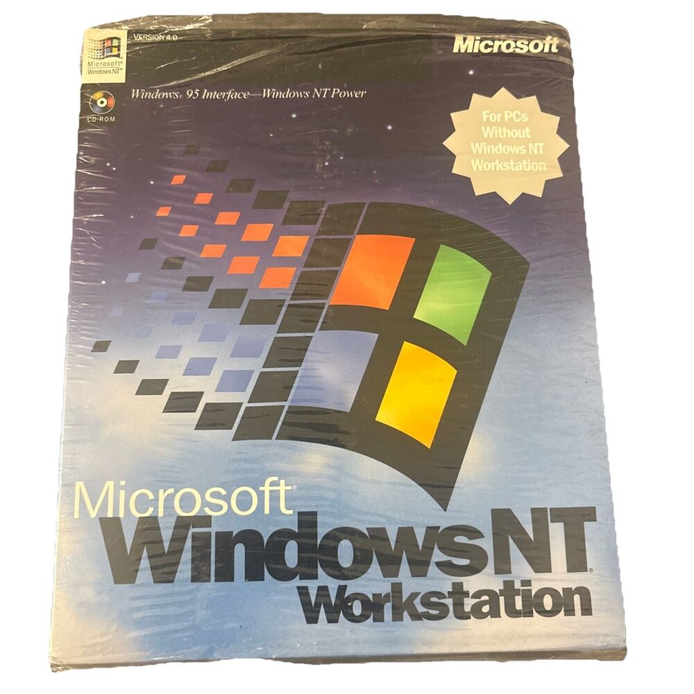 Microsoft Windows NT Workstation 4.0 CD Full Version VTG